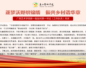【助力乡村振兴】广西艺术学院新一批驻村第一书记（工作队员）风采
